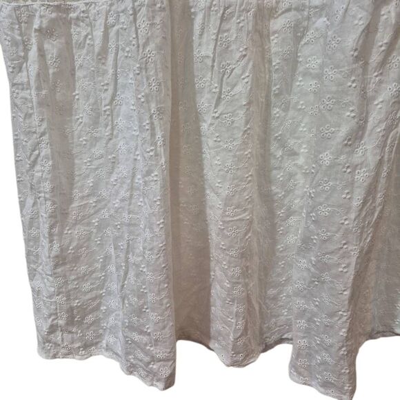 Petallush Women's White Cotton Allover Lace Lined Dress NEW - Picture 4 of 13